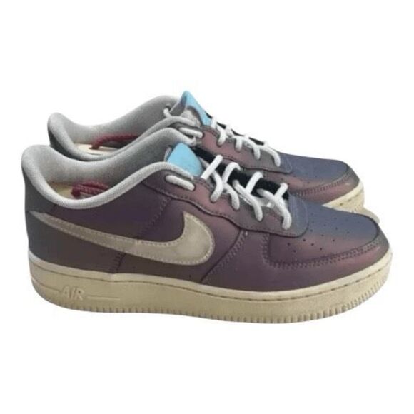 Nike Youth Air Force 1 Low LV8 820438-402 Purple Casual Shoes Sneakers Size 4.5Y - Picture 1 of 11